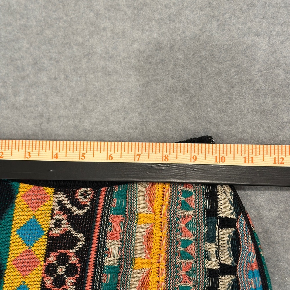 Vintage COOGI Multicolor Patterned Knit Mini Skirt - Picture 7 of 8